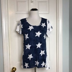 New Directions Patriotic Stars Top. Size Medium